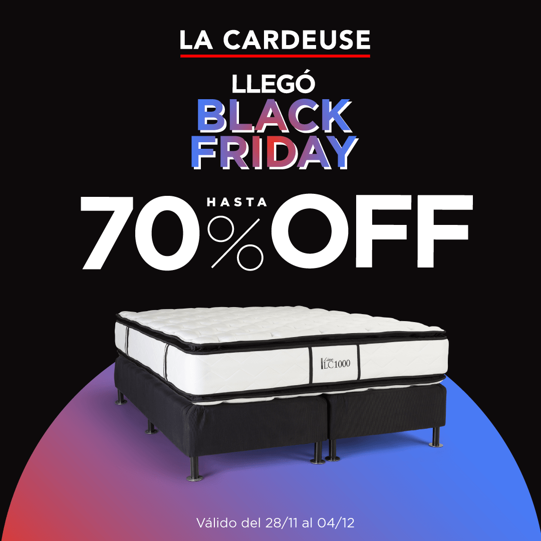 La Cardeuse | Black Friday | Hasta 70% OFF . Válido del 19/11/2024 al 25/11/2024.